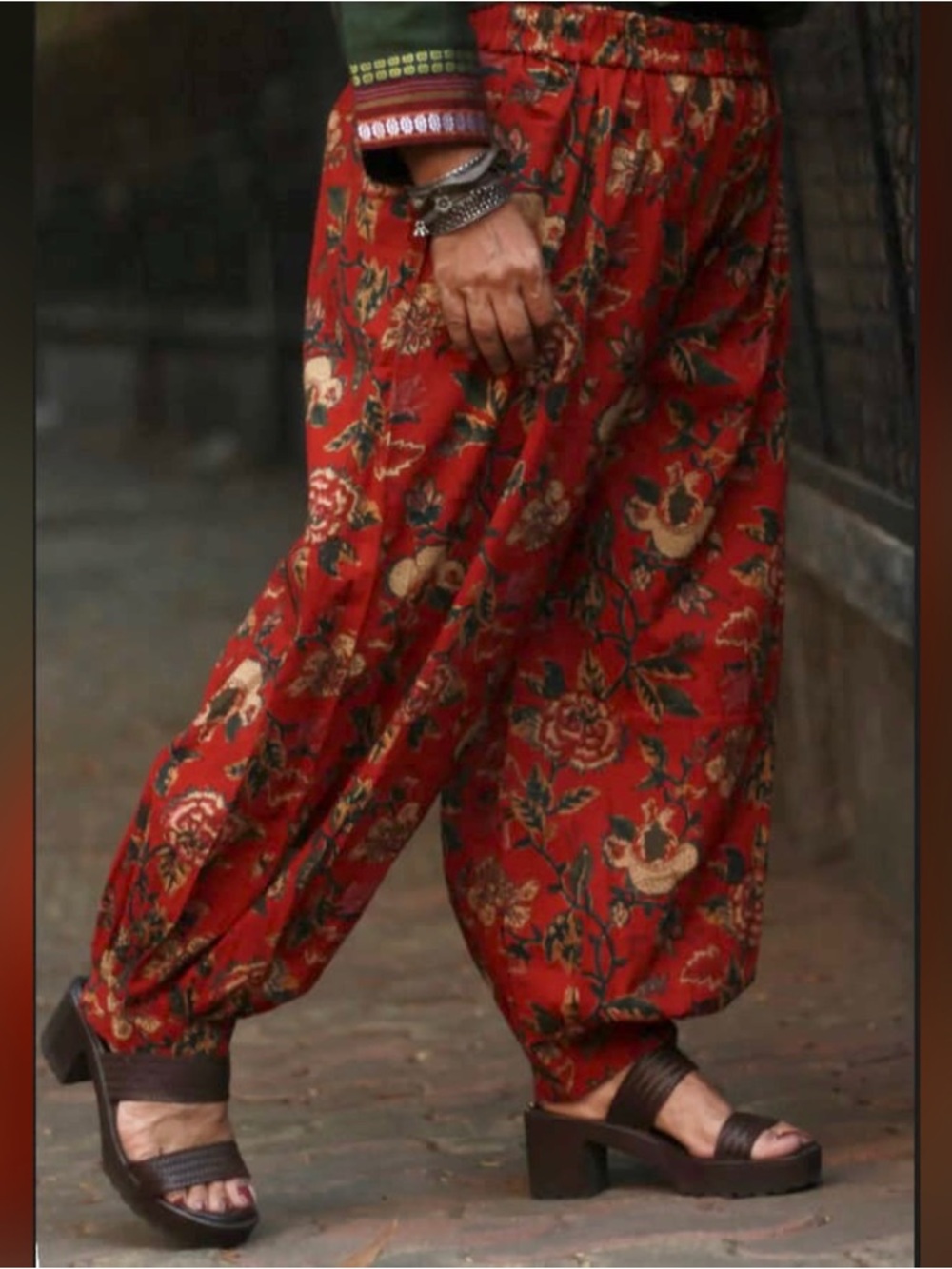 Floral Harlem Balloon Pants from India